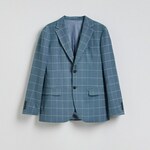 Reserved - Karirani slim fit sako steel blue 84% POLYESTER, 14% VISCOSE, 2% ELASTANE 8416H-95P