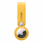 Apple AirTag Leather Loop Meyer Lemon