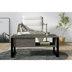 HANAH HOME Sto za dnevnu sobu Devon Orta Anthracite