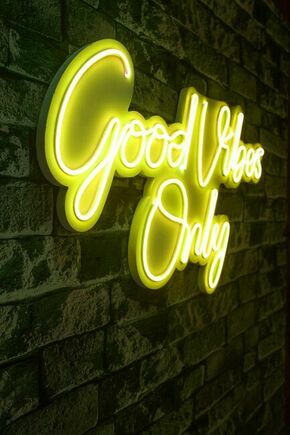 Good Vibes Only 2 - Yellow Yellow Decorative Plastic Led Lighting
