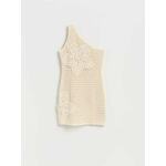 Reserved - LADIES` PONCHO boja pšenice 95% COTTON, 5% POLYAMIDE 241CP-12X