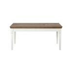 Roz 92 sto 160(240)x80x76 cm beli/jasen