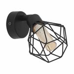 Eglo Zapata 1 spot/1, led, g9, 1x3w, 360lm, crna/čelik/amber staklo