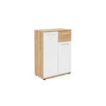 Jacky komoda 2 vrata + 1 fioka 60x35x85cm natur bela