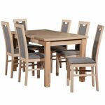 Set sto i stolice Nestor 1 + 6 140x80 sonoma