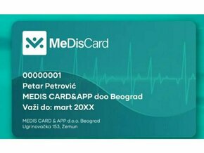 BC GROUP MeDis Medical zdravstvena kartica