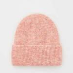 Reserved - Kapa beanie od mešavine vune koral 75% POLYESTER, 14% POLYAMIDE, 6% WOOL, 5% ELASTANE 0695V-32X