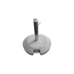 Betonska okrugla baza sa metalnom cevi D60x9 cm