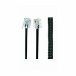 TC4P4CS-2M Gembird Telefonski kabl spiralni za slusalicu, RJ10 (4P4C), 2m, black