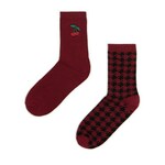 Cropp - Pakovanje od 2 para čarapa - bordo