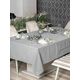 Pera - Grey Grey Tablecloth Set (8 Pieces)