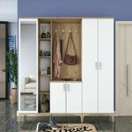 EA131 - 2801 WalnutWhite Hall Stand