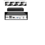 CAM-IP5MP-POEKITXM4W 5 megapiksela set full color IP 4 kamere app xmeye sa mikrofonom