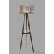 Sehbalı tripod lambader ceviz silindir 01 abajurlu Multicolor Floor Lamp